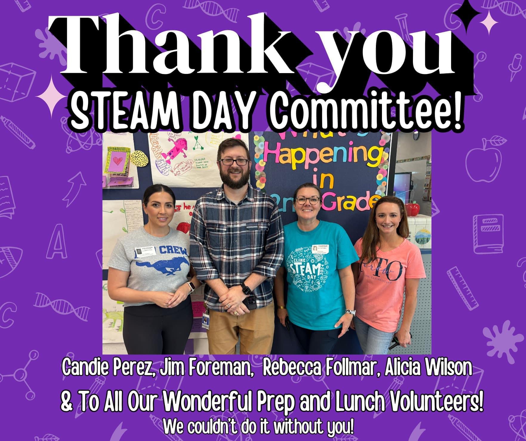 STEAM Committee Thank You